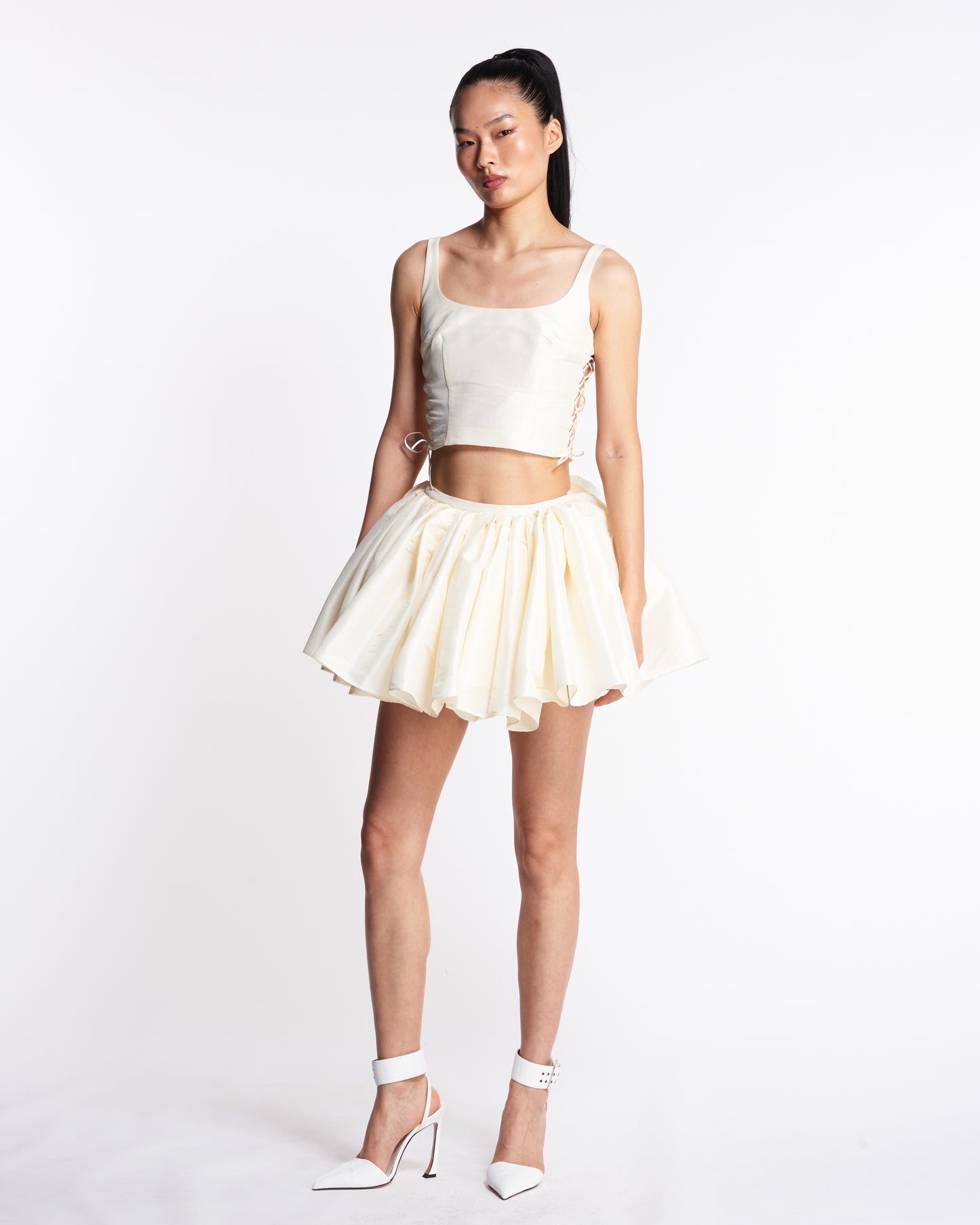 Devon Top & Mini Skirt - Ivory