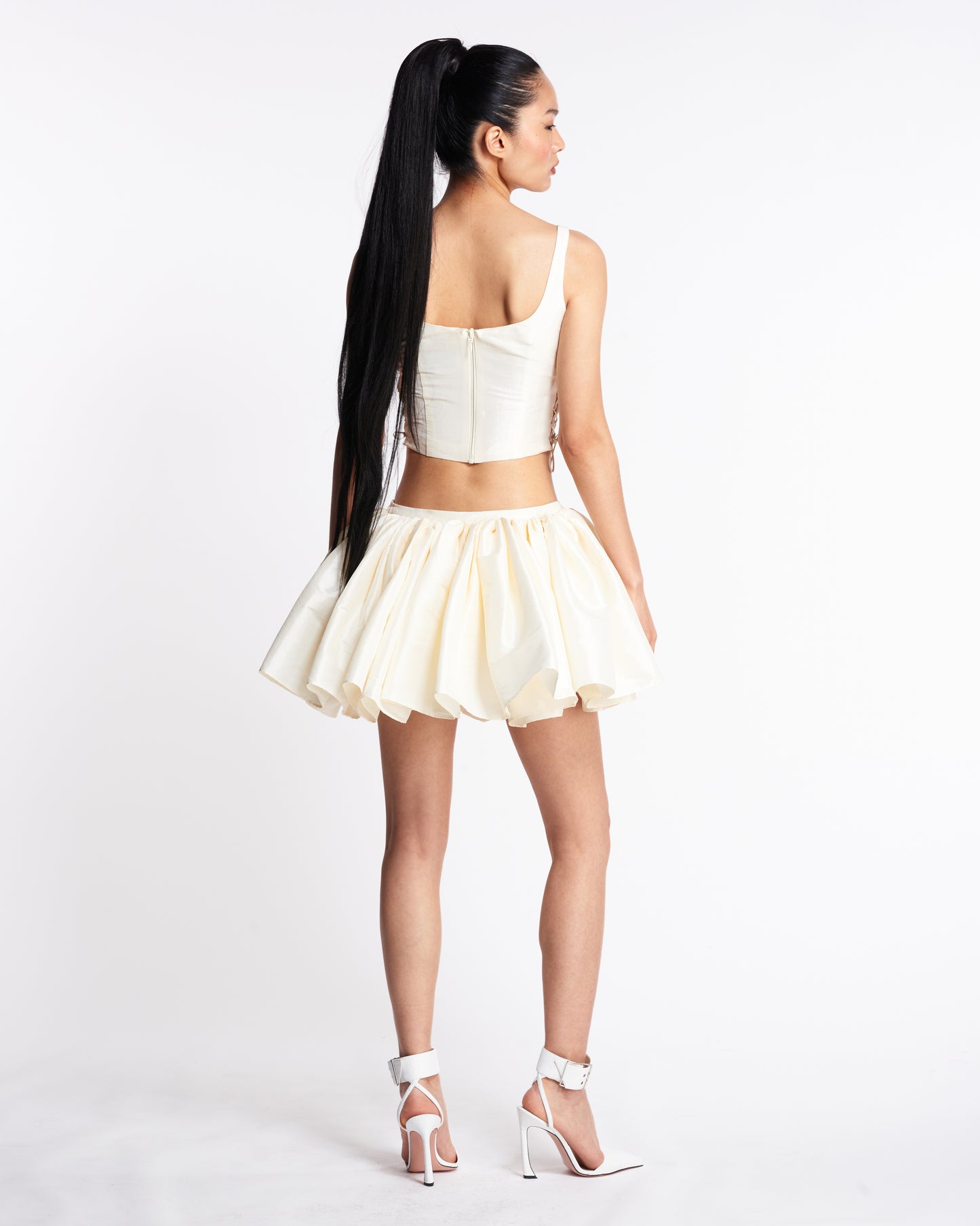 Devon Top & Mini Skirt - Ivory