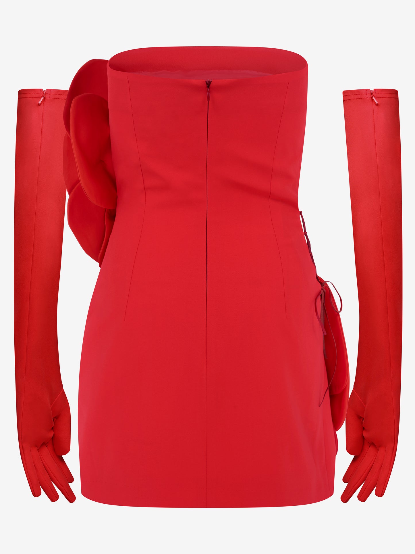 Rosie Dress & Gloves - Red