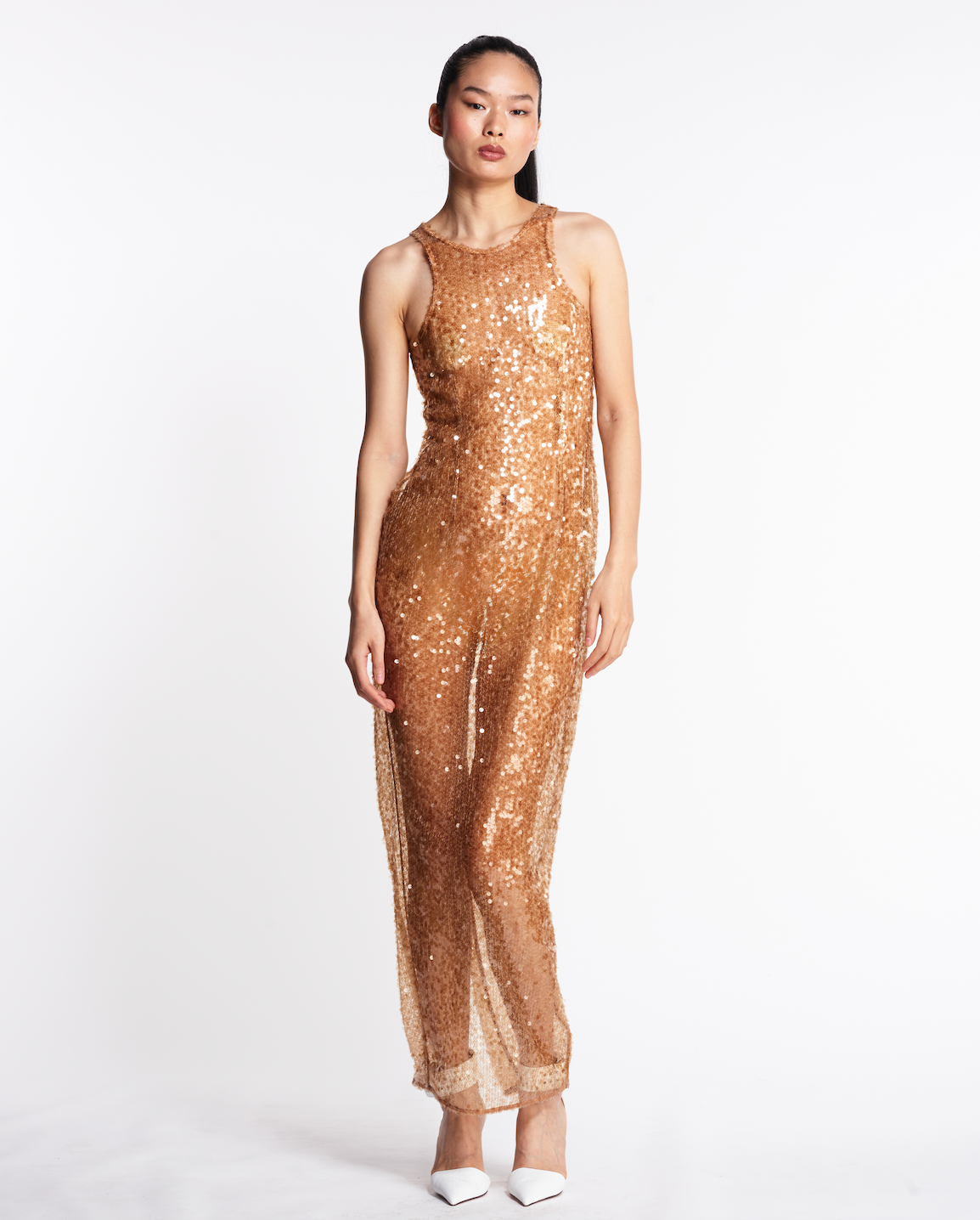 Tanya Sequin Dress - Gold