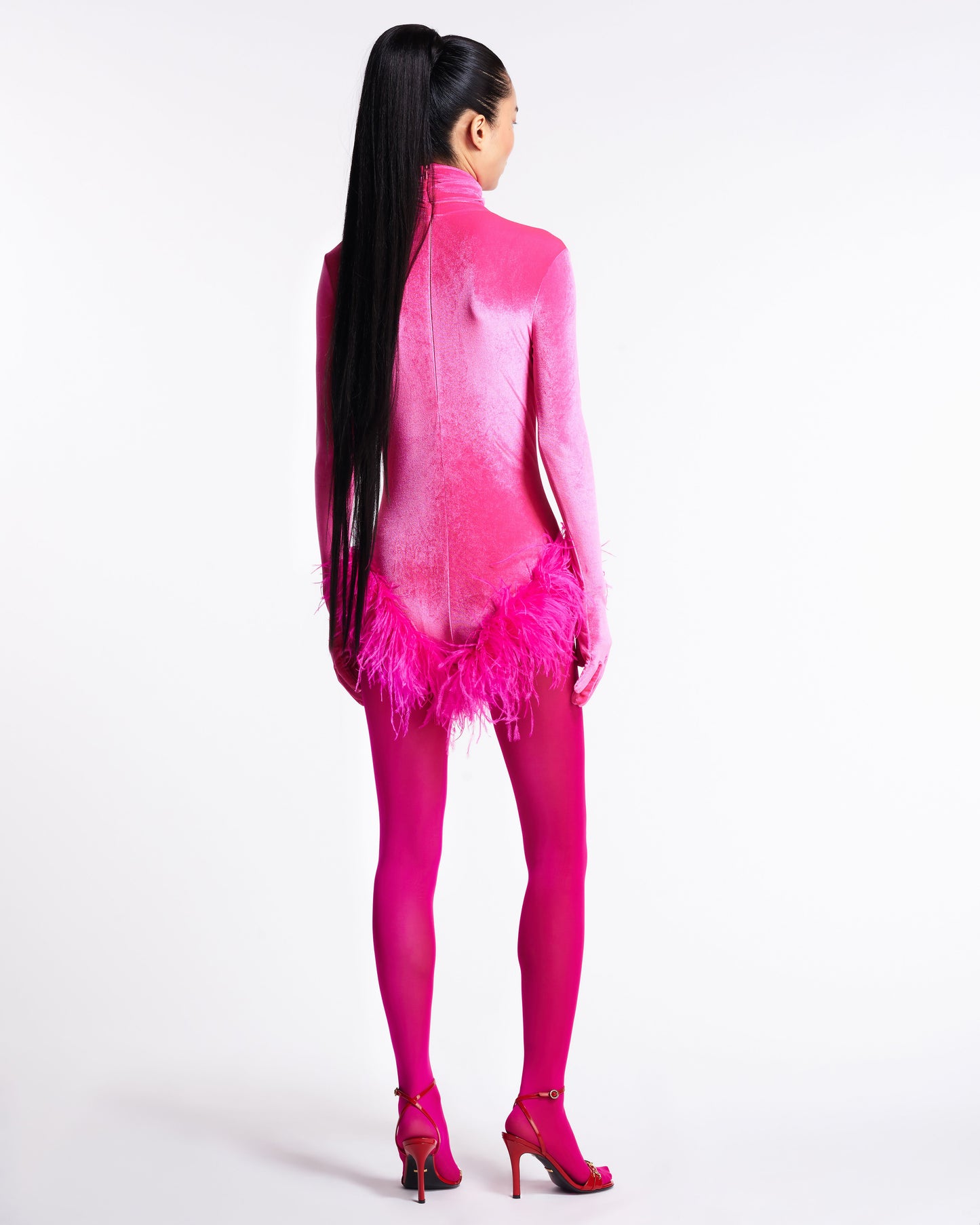 Cleo Feather Body - Pink / Feathers