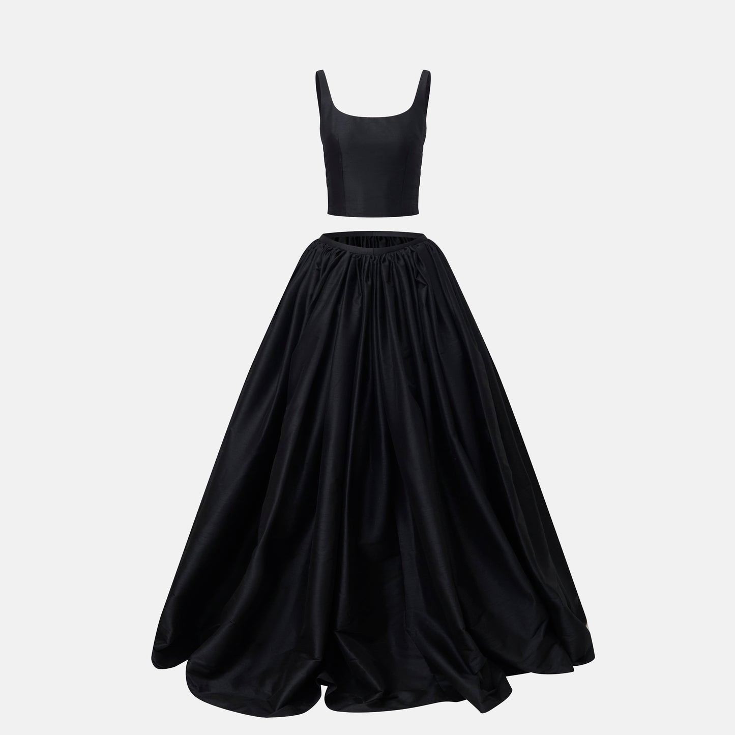 Devon Top & Skirt - Black