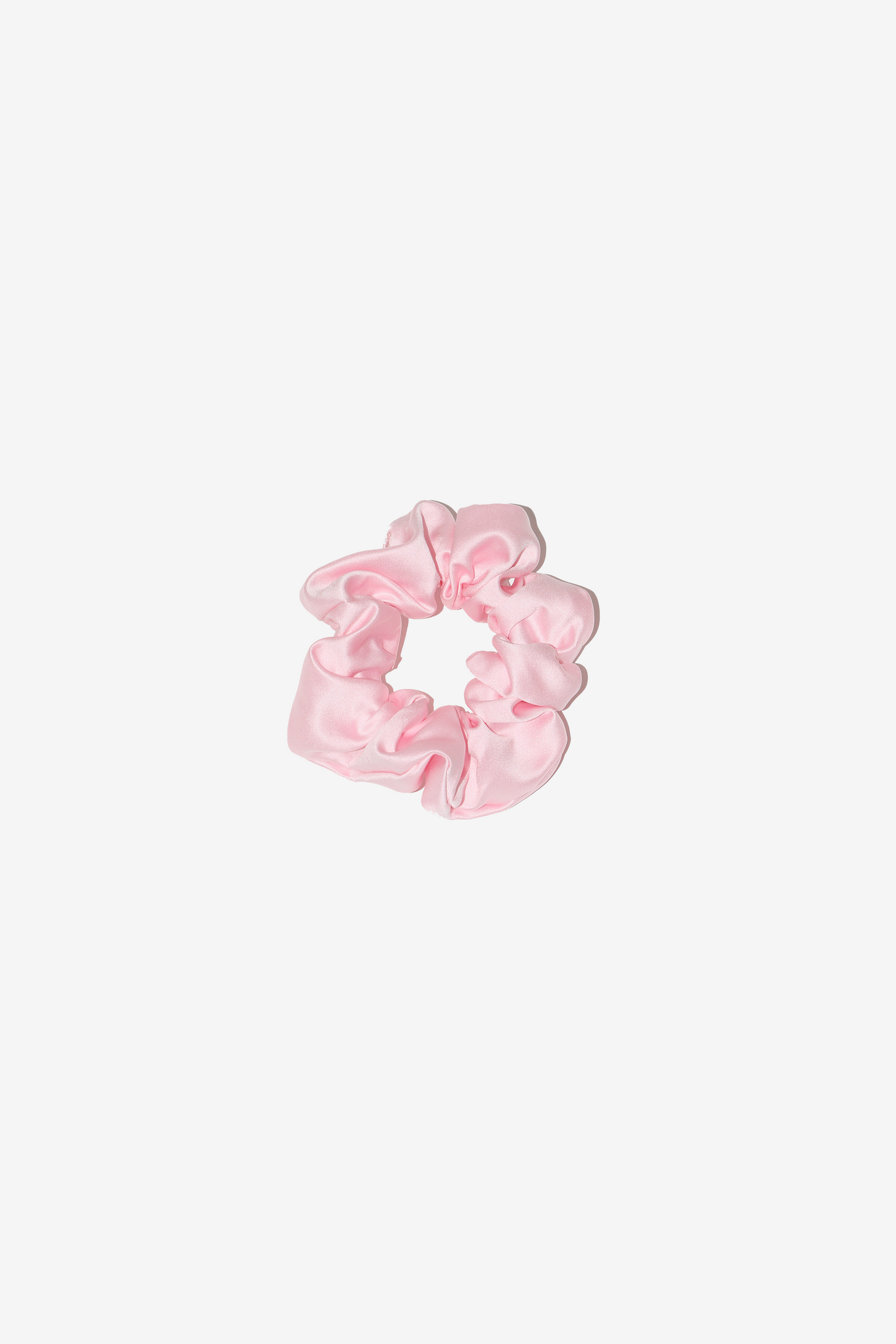 Hair Scrunchie - Pink Satin