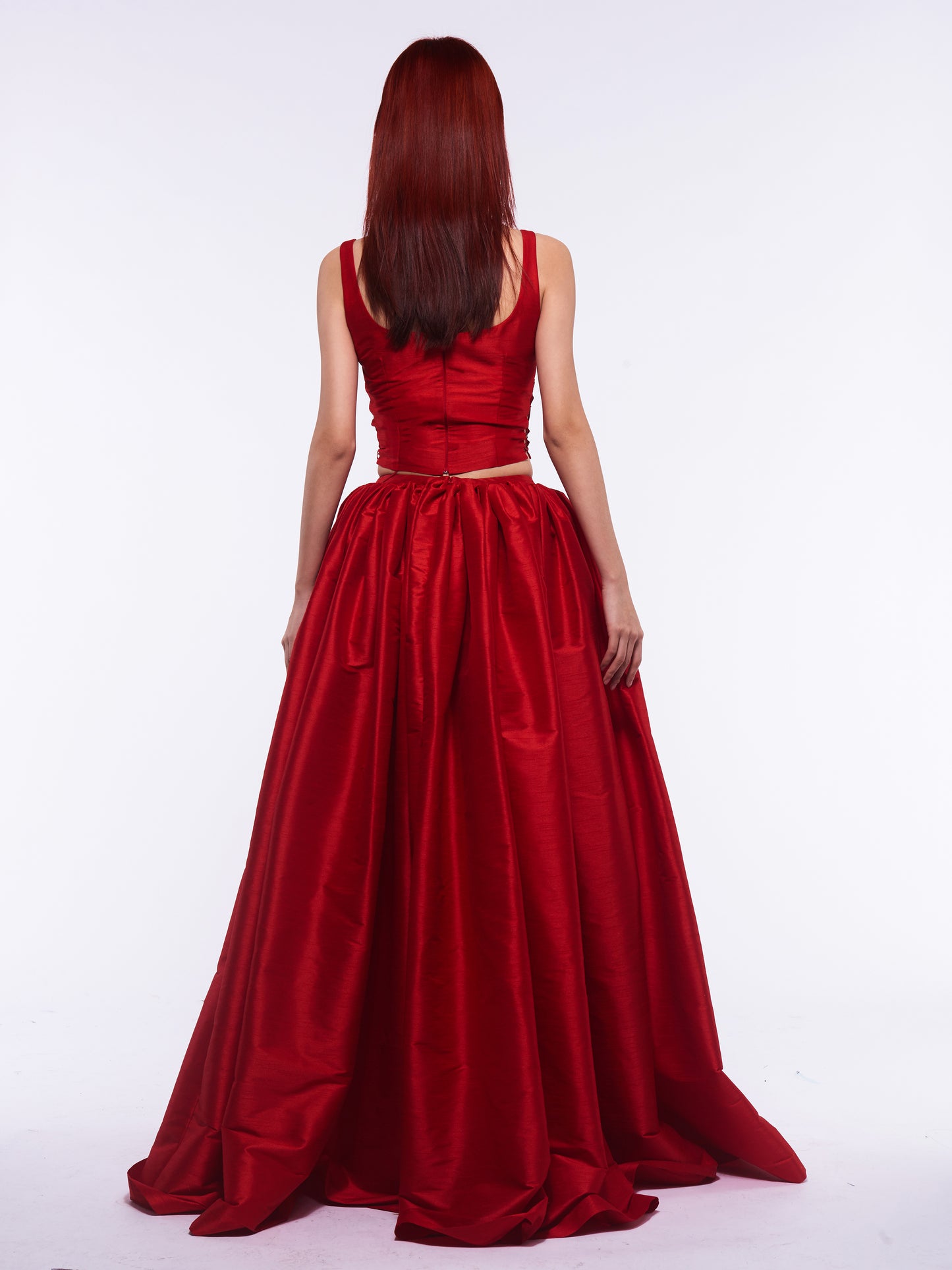 Devon Top & Skirt - Red