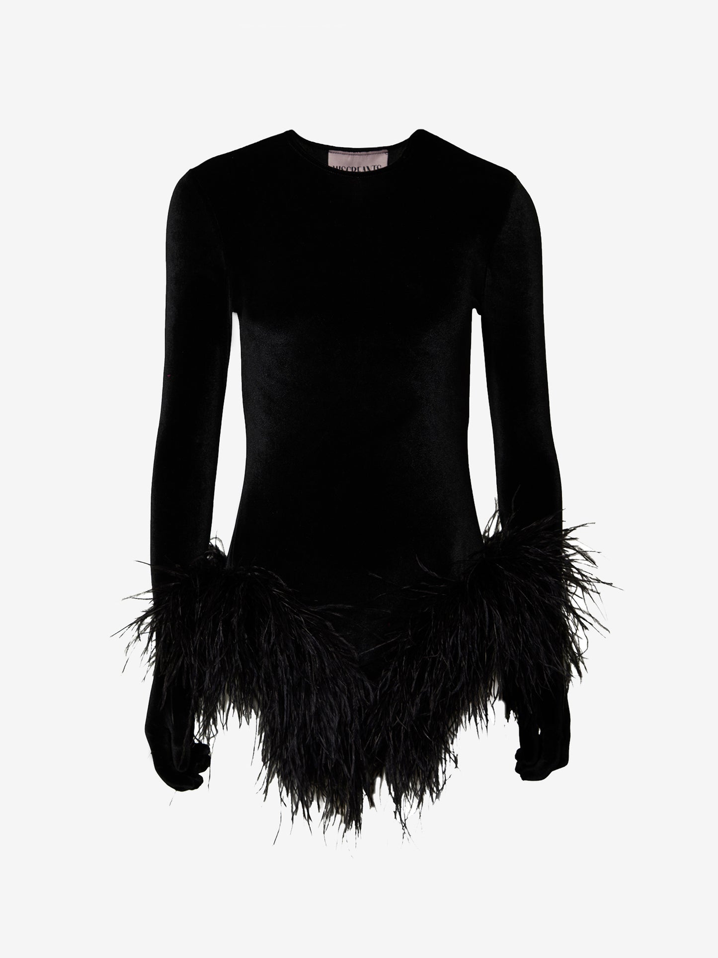 Cleo Feather Body - Black Feathers